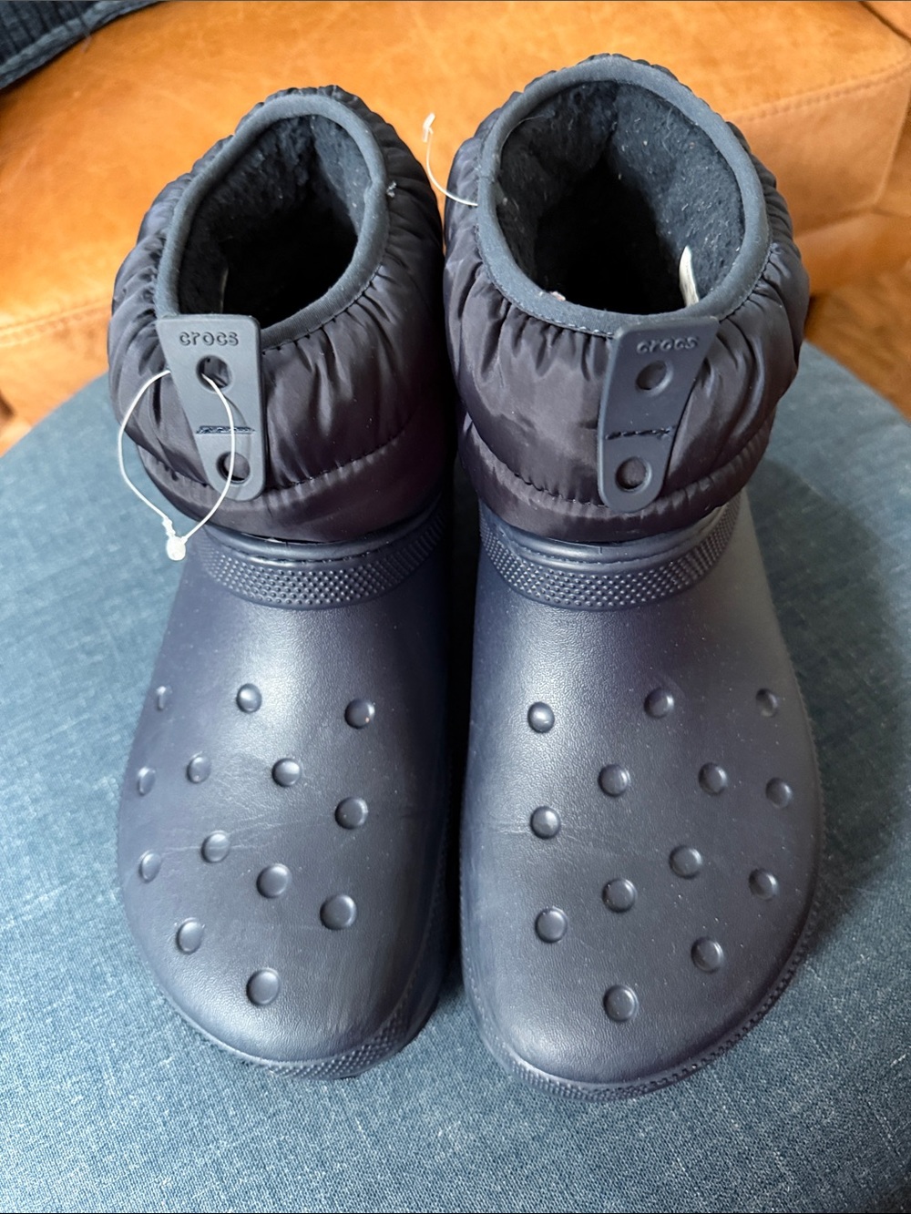 CROCS Navy Puff Clog Boot